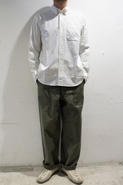 画像2: MANUAL ALPHABET　SUPIMA OX B.D. SHIRT / Bulging Fit（WHITE）