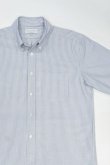 画像1: MANUAL ALPHABET　SUPIMA OX B.D. SHIRT / Bulging Fit（NAVY/WHITE） (1)