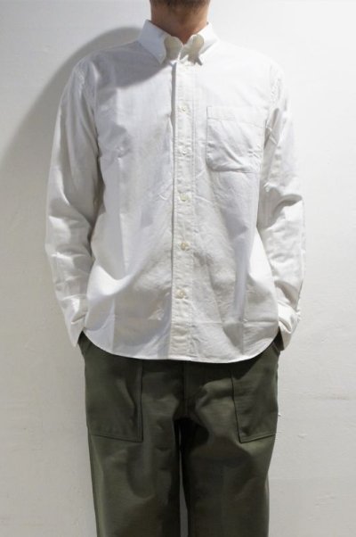 画像1: MANUAL ALPHABET　SUPIMA OX B.D. SHIRT / Bulging Fit（WHITE）