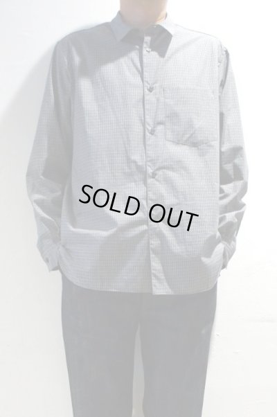 画像5: STILL BY HAND　REGULAR COLLAR SHIRT(CHARCOAL CHECK)