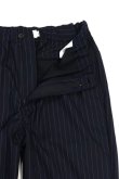画像4: STILL BY HAND　T/W EASY SLACKS(NAVY STRIPE) (4)