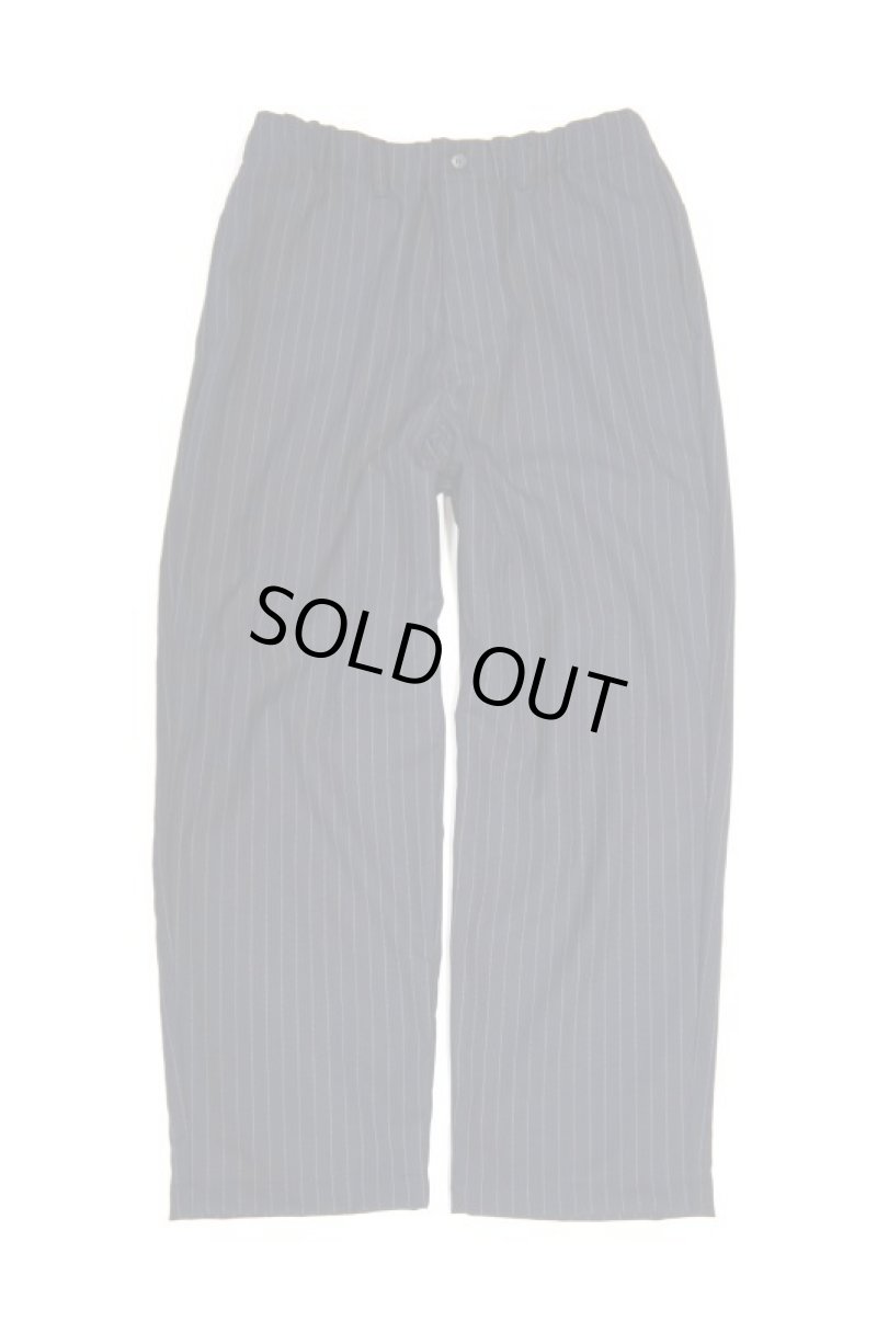 画像2: STILL BY HAND　T/W EASY SLACKS(NAVY STRIPE) (2)