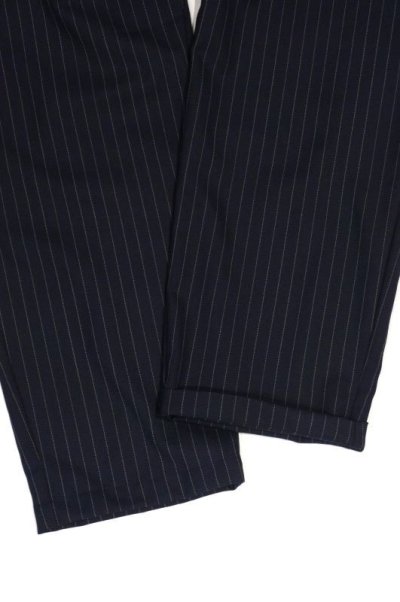 画像3: STILL BY HAND　T/W EASY SLACKS(NAVY STRIPE)