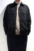 画像1: STILL BY HAND　MICRO RIP PADDED SHIRT(BLACK) (1)