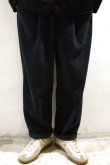 画像6: STILL BY HAND　GARMENT DYED CORDUROY EASY SLACKS(BLUE GREY) (6)
