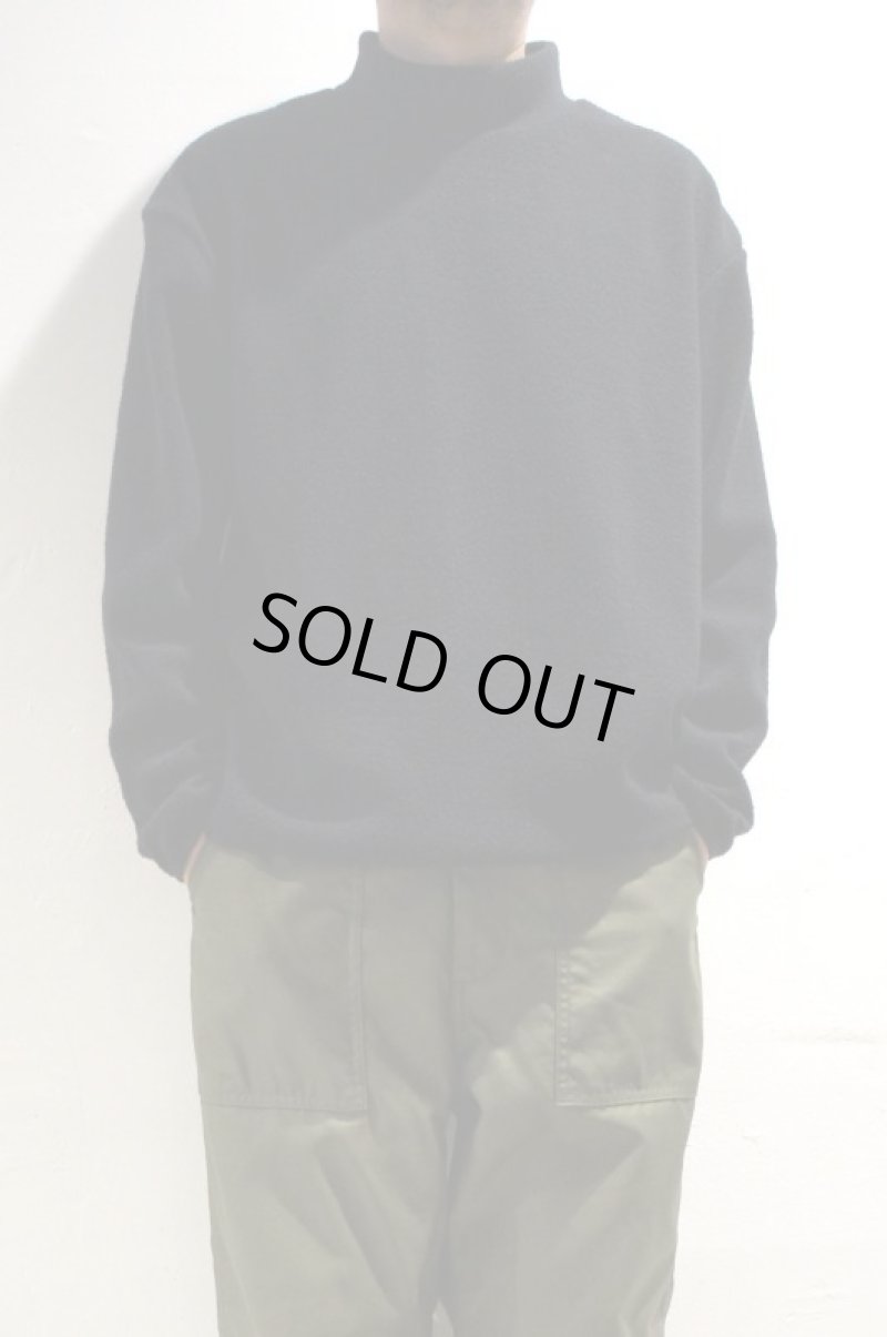 画像1: have a good day　Boa fleece mockneck loose l/s tee（Black） (1)