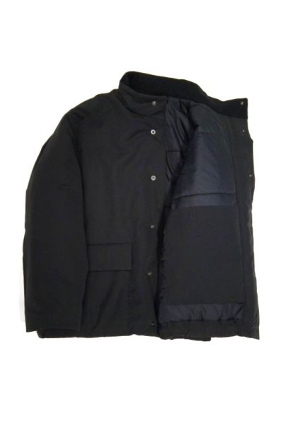 画像2: STILL BY HAND　PADDED STAND COLLAR BLOUSON(INK BLACK)
