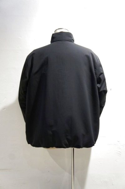 画像1: STILL BY HAND　PADDED STAND COLLAR BLOUSON(INK BLACK)