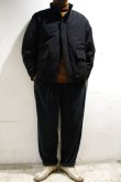 画像3: STILL BY HAND　PADDED STAND COLLAR BLOUSON(INK BLACK) (3)