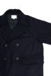 画像2: STILL BY HAND　WOOL PADDED PEA COAT(NAVY) (2)