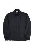 画像1: STILL BY HAND　SNAP BUTTON STAND COLLAR BLOUSON(BLACK) (1)