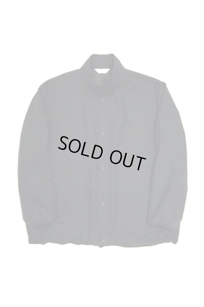 画像1: STILL BY HAND　SNAP BUTTON STAND COLLAR BLOUSON(BLACK) (1)