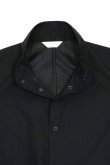 画像3: STILL BY HAND　SNAP BUTTON STAND COLLAR BLOUSON(BLACK) (3)