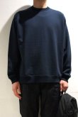 画像5: STILL BY HAND　PIMA COTTON CREW NECK SWEAT(CHARCOAL) (5)