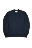 画像1: STILL BY HAND　PIMA COTTON CREW NECK SWEAT(CHARCOAL) (1)