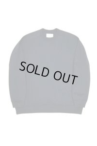 STILL BY HAND　PIMA COTTON CREW NECK SWEAT(CHARCOAL)