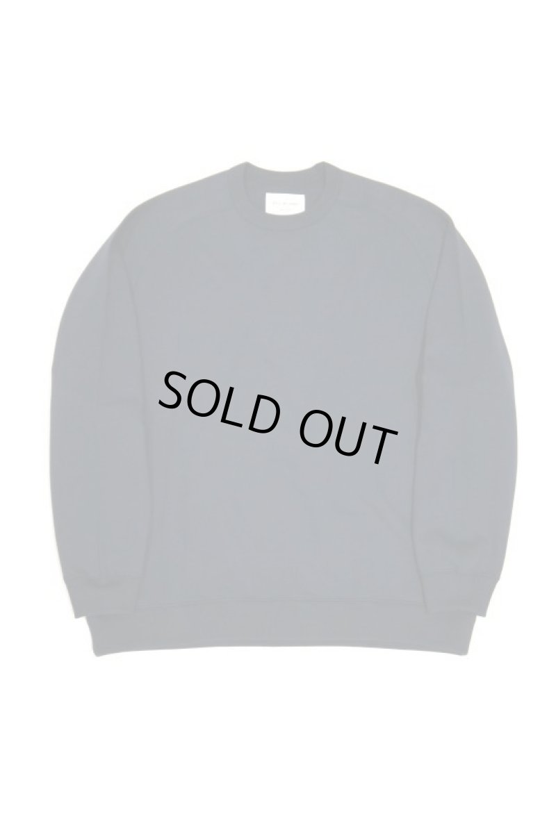 画像1: STILL BY HAND　PIMA COTTON CREW NECK SWEAT(CHARCOAL) (1)