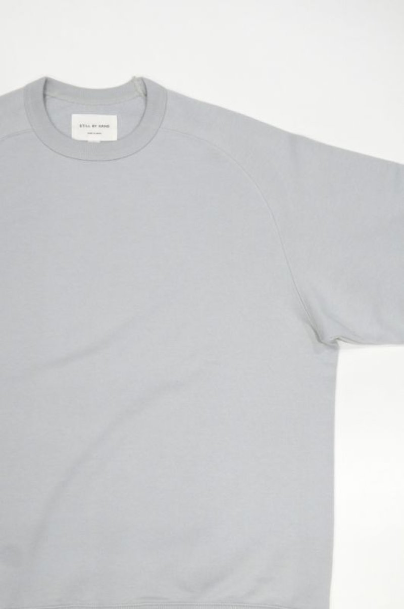 画像2: STILL BY HAND PIMA COTTON CREW NECK SWEAT(MINT)
