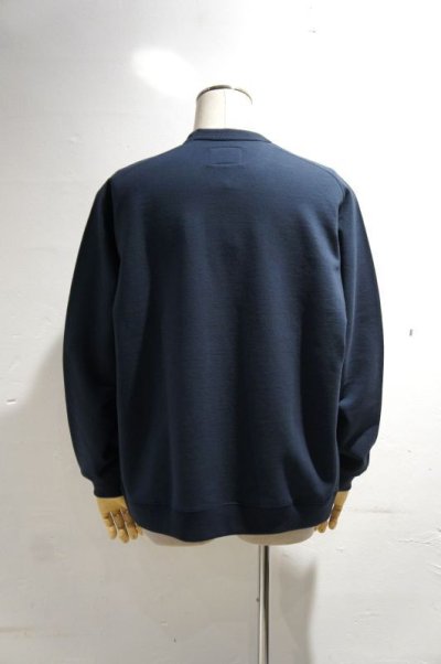 画像1: STILL BY HAND　PIMA COTTON CREW NECK SWEAT(CHARCOAL)