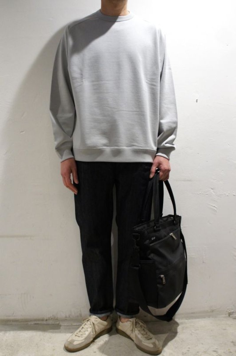 画像2: STILL BY HAND　PIMA COTTON CREW NECK SWEAT(MINT) (2)
