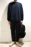 画像4: STILL BY HAND　PIMA COTTON CREW NECK SWEAT(CHARCOAL) (4)