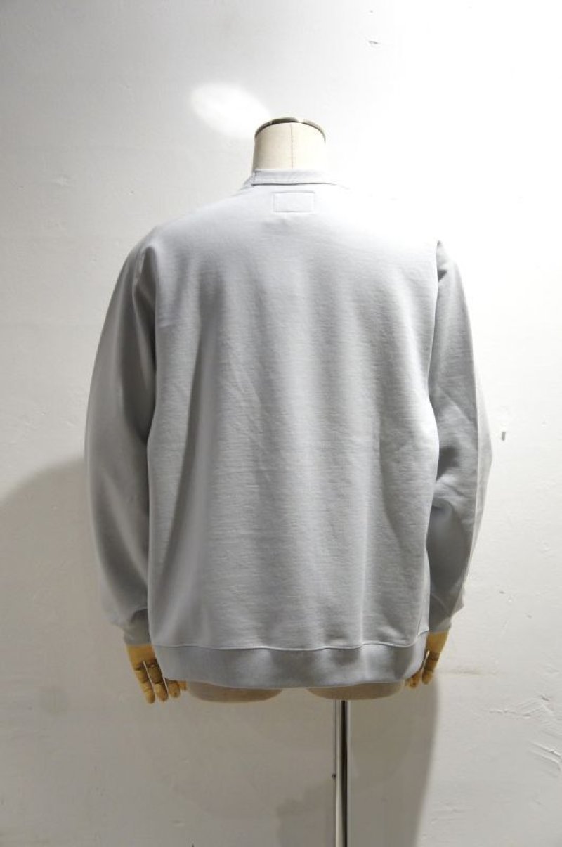 画像1: STILL BY HAND PIMA COTTON CREW NECK SWEAT(MINT)