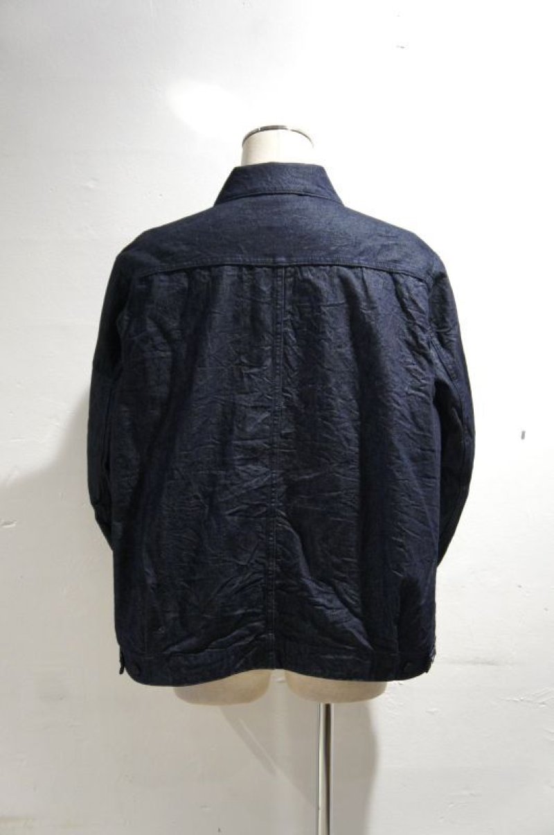 画像1: STILL BY HAND　DENIM JACKET(NAVY)