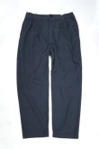 画像1: STILL BY HAND　GARMENT DYED COTTON EASY SLACKS(BLUE GREY) (1)