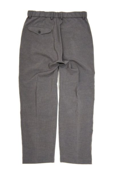画像1: STILL BY HAND　POLYESTER EASY SLACKS(GREY)