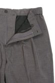 画像4: STILL BY HAND　POLYESTER EASY SLACKS(GREY) (4)