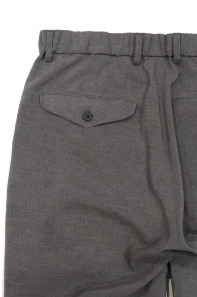 画像2: STILL BY HAND　POLYESTER EASY SLACKS(GREY)