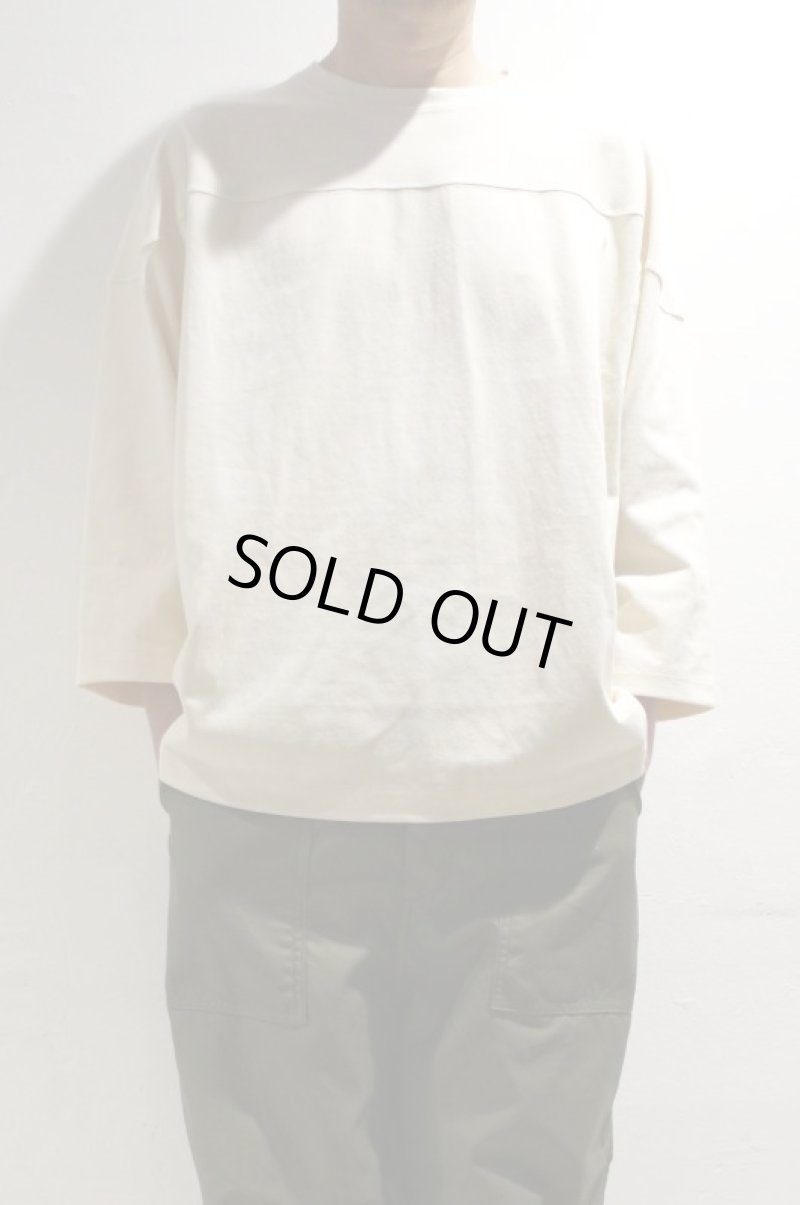 画像1: ORDINARY FITS　SHOULDER 3/4 T-SHIRT(ECRU) (1)