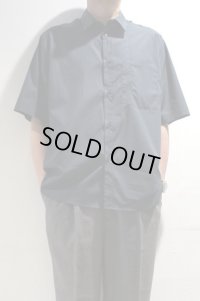 STILL BY HAND　COTTON S/S SHIRT(BLUE CHARCOAL)