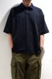 画像2: STILL BY HAND　POLO SHIRT(BLACK NAVY) (2)