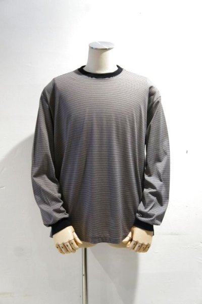 画像2: MANUAL ALPHABET　MINI BORDER WIDE L/S TEE（BLACK）