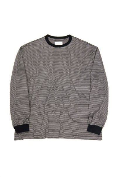 画像1: MANUAL ALPHABET　MINI BORDER WIDE L/S TEE（BLACK）