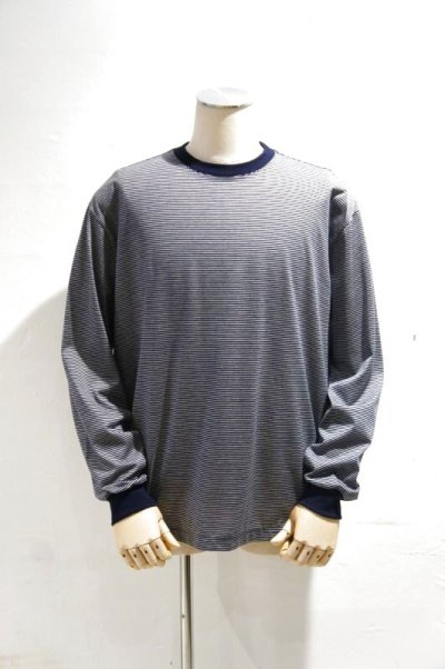 画像3: MANUAL ALPHABET　MINI BORDER WIDE L/S TEE（NAVY）