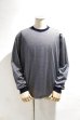 画像3: MANUAL ALPHABET　MINI BORDER WIDE L/S TEE（NAVY） (3)