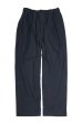 画像2: STILL BY HAND　COTTON EASY PANTS(CHARCOAL) (2)