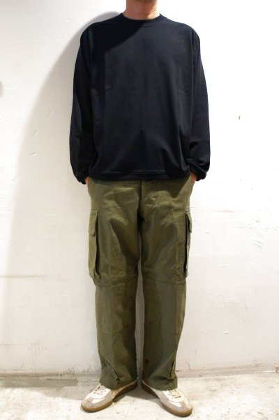 画像2: STILL BY HAND　SWEAT LIKE L/S T-SHIRT(BLACK NAVY)