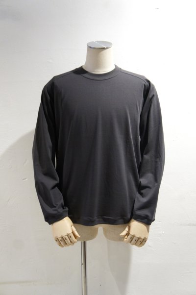 画像2: STILL BY HAND　SWEAT LIKE L/S T-SHIRT(CHARCOAL)