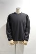 画像2: STILL BY HAND　SWEAT LIKE L/S T-SHIRT(CHARCOAL) (2)