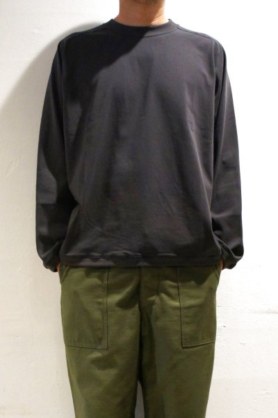 画像4: STILL BY HAND　SWEAT LIKE L/S T-SHIRT(CHARCOAL)