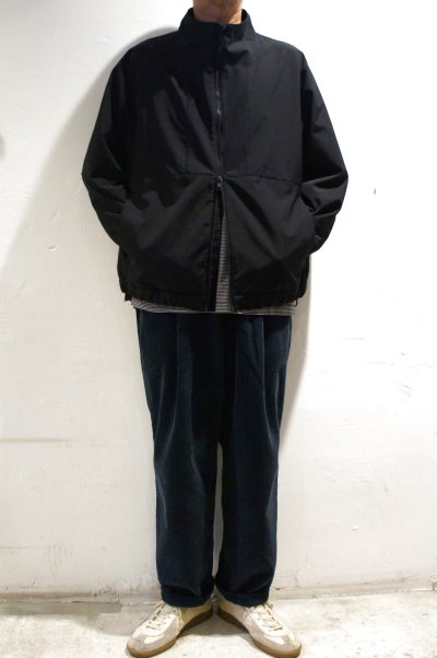 画像1: LAMOND　STAND NECK WIDE BLOUSON(BLACK)