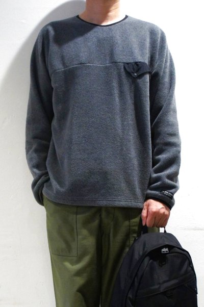 画像1: ILL ONE EIGHTY　FLEECE CREW NECK（CHARCOAL）