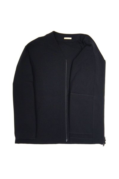 画像3: LAMOND　PREMIUM MILANO RIB ZIP CARDIGAN(BLACK)