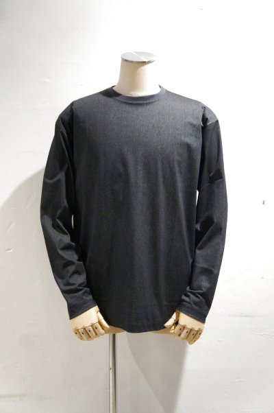 画像2: LAMOND　TRICOT WIDE LONG TEE(CHARCOAL杢)