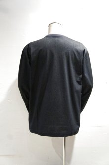 他の写真1: LAMOND　TRICOT WIDE LONG TEE(CHARCOAL杢)