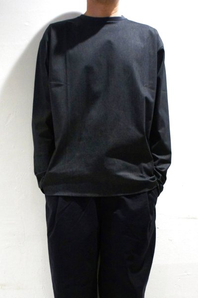 画像4: LAMOND　TRICOT WIDE LONG TEE(CHARCOAL杢)