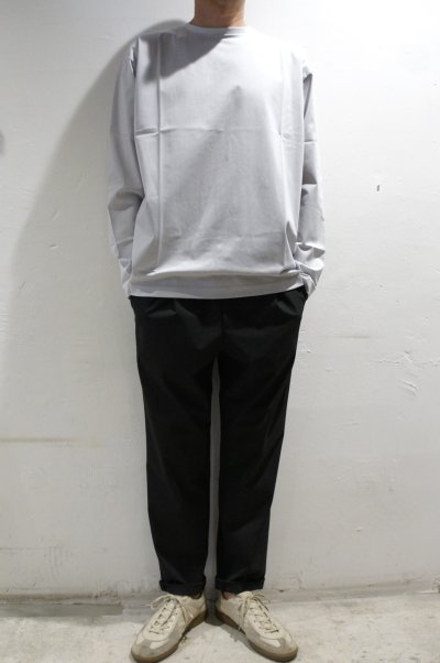 画像2: LAMOND　TRICOT WIDE LONG TEE(WHITE GRAY)